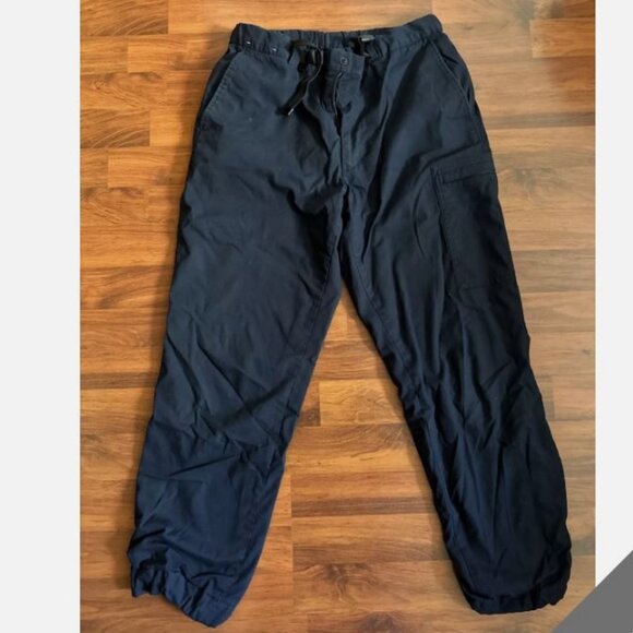 Uniqlo Fleece Lined Cargo Pants, Size Small, Unisex, Black - Picture 1 of 9